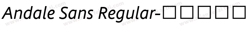 Andale Sans Regular字体转换